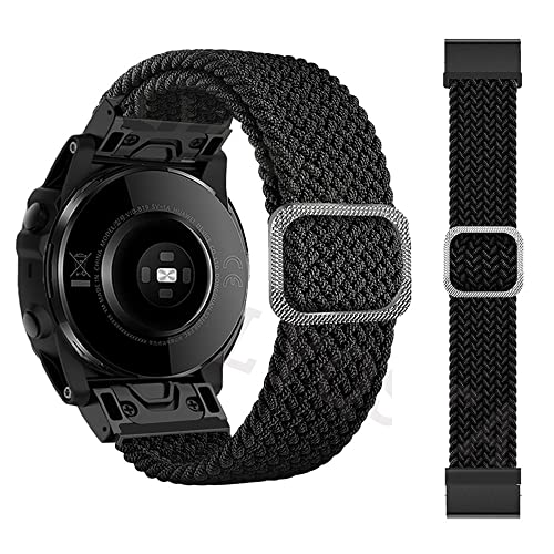 TPUOTI 22/26 mm Uhrenarmband für Garmin Fenix 6 6X Pro 5 5X Plus 3HR 935 Smart Watch Loop Nylonband Fenix 7X 7 Quick Easyfit Handgelenkbänder, 26mm Fenix 6X-6XPro, Achat von TPUOTI