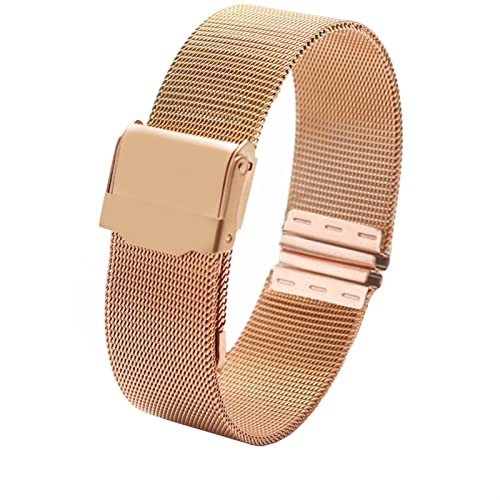 TPUOTI Milanaise-Armband für Damen, schlichtes Armband, 12, 13, 14, 15, 16, 17, 18, 19, 20, 22 mm, Metallgewebe, modisches Trend-Armband für DW AR, 18 mm, Achat von TPUOTI