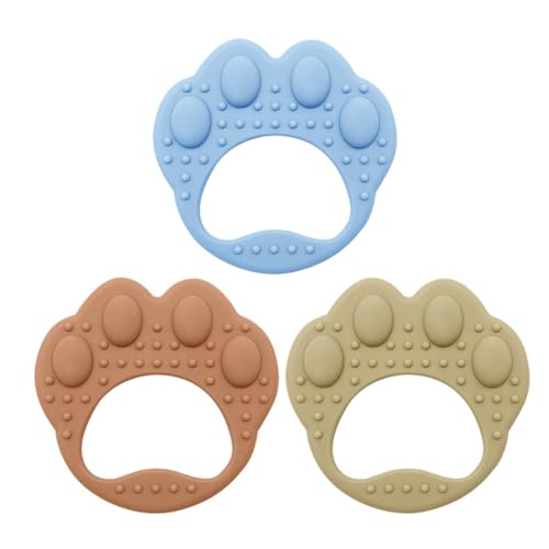 Zahnen Beißringe Spielzeug für Babys, Beißring Baby, 3er Pack Beissring Baby Spielzeug Kühlend, Silikon Greifling Baby Spielzeug ab 9 Monaten, Lebensmittelqualität Silikon Badespielzeug Zahnen Beißringe Spielzeug für Babys, Beißring Baby, 3er Pack Beissring Baby Spielzeug Kühlend, Silikon Greifling Baby Spielzeug ab 9 Monaten, Lebensmittelqualität Silikon Badespielzeug von TQPUWT