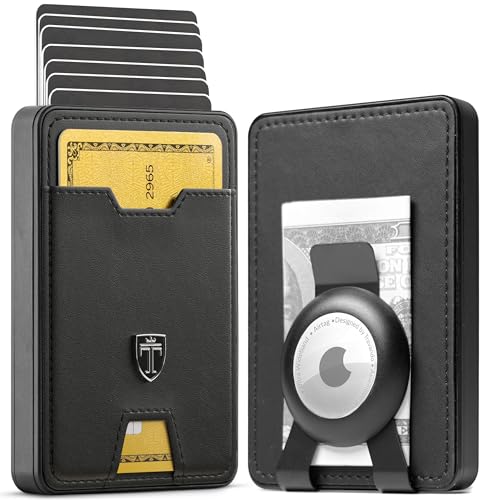 SWYPE Aluminium Slim Wallet mit AirTag Halter - Carbon Geldbörse Herren Klein RFID Schutz - Mini Geldbeutel Herren mit Geldklammer Kartenetui mit Geldspange Smart Portmonee Herren Portemonnaie Klein SWYPE Aluminium Slim Wallet mit AirTag Halter - Carbon Geldbörse Herren Klein RFID Schutz - Mini Geldbeutel Herren mit Geldklammer Kartenetui mit Geldspange Smart Portmonee Herren Portemonnaie Klein von TRAVANDO