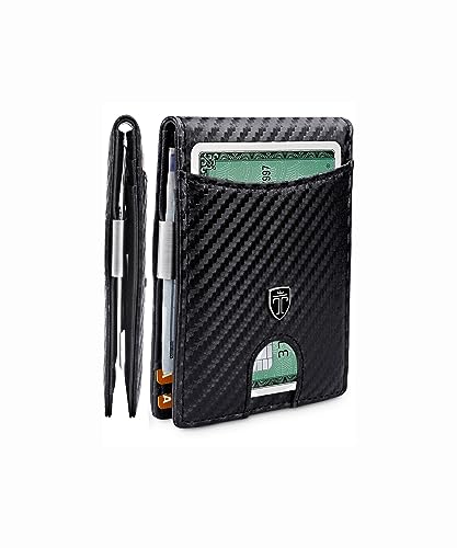TRAVANDO Geldbeutel Männer mit Geldklammer Seattle Geldbörse Herren Slim Portemonnaie Wallet Portmonaise Geldtasche klein Portmonee RFID Kreditkartenetui Brieftasche Kartenetui Carbon Geldclip Etui TRAVANDO Geldbeutel Männer mit Geldklammer Seattle Geldbörse Herren Slim Portemonnaie Wallet Portmonaise Geldtasche klein Portmonee RFID Kreditkartenetui Brieftasche Kartenetui Carbon Geldclip Etui von TRAVANDO