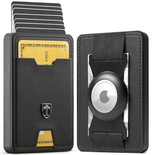 SWYPE Aluminium Slim Wallet mit AirTag Halter - Carbon Geldbörse Herren Klein RFID Schutz - Mini Geldbeutel Herren mit Geldklammer Kartenetui mit Geldspange Smart Portmonee Herren Portemonnaie Klein SWYPE Aluminium Slim Wallet mit AirTag Halter - Carbon Geldbörse Herren Klein RFID Schutz - Mini Geldbeutel Herren mit Geldklammer Kartenetui mit Geldspange Smart Portmonee Herren Portemonnaie Klein von TRAVANDO