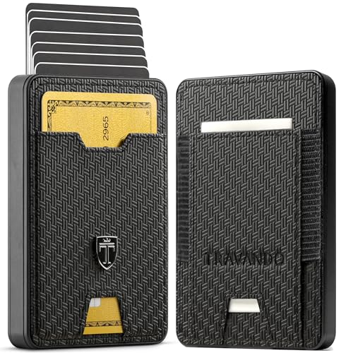 TRAVANDO Swype Slim Wallet für Herren, Metall, RFID-blockierend, Kartenetui, Metalltasche, Swype Slim, Bargeldfach TRAVANDO Swype Slim Wallet für Herren, Metall, RFID-blockierend, Kartenetui, Metalltasche, Swype Slim, Bargeldfach von TRAVANDO