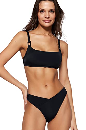 Trendyol Damen Bikinioberteil, Bralette Bademode, Schwarz, 40 von TRENDYOL