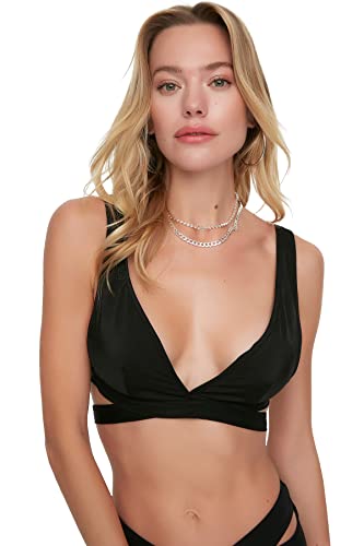 TRENDYOL Damen Multifunctional Binding Detailed Bikini Top, Schwarz, 38 EU von TRENDYOL