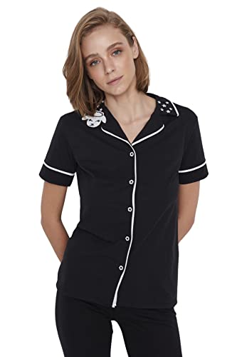 Trendyol Damen 2er-Pack Gerade Kurzarm Lounge/Zuhause Regulär Pyjama-Set von TRENDYOL