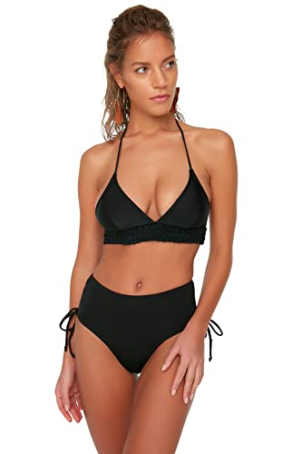 Trendyol Damen Alternative Use: High Waist Bikini, Six Bikini Bottoms, Schwarz, 34 EU von TRENDYOL