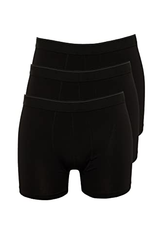 Trendyol Herren Menswear Normal Waist Boxer Shorts Unterhose, Black, XXL von TRENDYOL