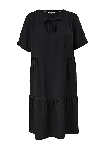 TRIANGLE Damen jurk kort Kleid kurz, Grey/ Black, 46 EU von TRIANGLE