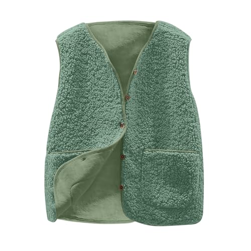 Teddy Weste Damen Ärmellos Teddyfleece Jacke Fleece Winterweste Winter Warme Fleeceweste Kurz Teddyjacke Plüsch Westen Einfarbig Damenwesten Casual Übergangsjacke Mantel Leicht Thermoweste Plüschweste Teddy Weste Damen Ärmellos Teddyfleece Jacke Fleece Winterweste Winter Warme Fleeceweste Kurz Teddyjacke Plüsch Westen Einfarbig Damenwesten Casual Übergangsjacke Mantel Leicht Thermoweste Plüschweste von TRIGLICOLEUM
