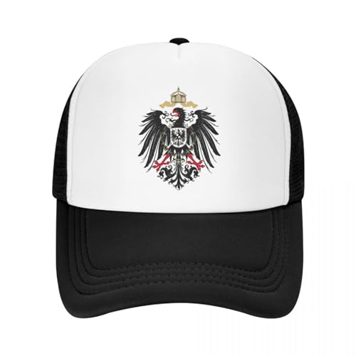 Baseballmütze Unisex Outdoor Casual Benutzerdefinierte Baseballkappe Männer Frauen verstellbare Kappe mit Adler des Deutschen Reiches Design Deutschland Mantel Trucker Hut Fall Snapback Caps Geschenk von TROBER