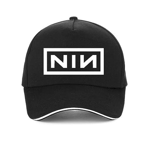 Herrenhüte Outdoor-Freizeit Sommer Mode Visier Männer Frauen Baseballkappen Drucken Nine Inch Nails Rock Band Hut Unisex Knochen verstellbare Snapback-Hüte Gorras Geburtstagsgeschenk von TROBER