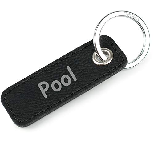 TROIKA Retrotag Pool | Schlüsselring und Anhänger im Retro Style | hochwertiger und langlebiger Schlüsselanhänger | inkl Original Keyring | in Geschenkverpackung von TROIKA