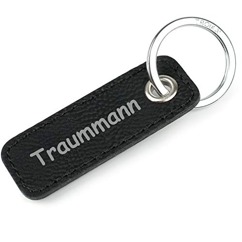 TROIKA Retrotag Traummann | Schlüsselring und Anhänger im Retro Style | hochwertiger und langlebiger Schlüsselanhänger | inkl Original Keyring | in Geschenkverpackung von TROIKA