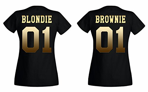 TRVPPY BFF Damen T-Shirts/Modell Brownie/Gold Schwarz/Gr. S TRVPPY BFF Damen T-Shirts/Modell Brownie/Gold Schwarz/Gr. S von TRVPPY