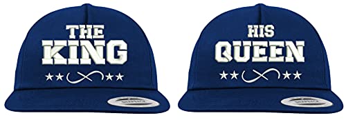 TRVPPY Baseball Kappe Snapback Cap The King & His Queen - Navyblau von TRVPPY