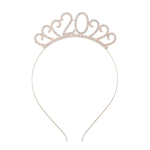 TRgqify-KM 3-teiliges Kronen-Haarband-Kopfstück, Prinzessin-Kronen-Stirnband for Frauen, Mädchen, Bräute, Hochzeit, Abschlussball, Geburtstagsfeier (Color : Age 20-Style 2_3Pcs) von TRgqify-KM