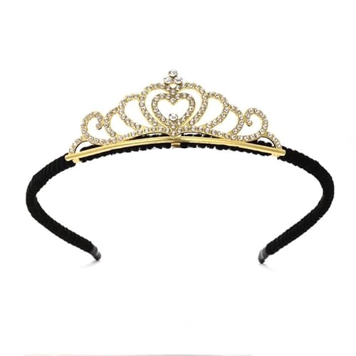 4 Stück Kronen-Haarband-Kopfschmuck, Prinzessinnen-Kronen-Stirnband for Frauen, Mädchen, Bräute, Hochzeit, Abschlussball, Geburtstagsfeier (Color : Style 6_4Pcs) von TRgqify-KM