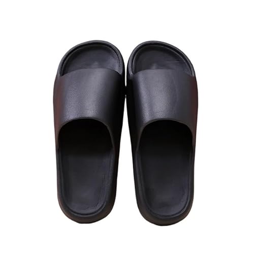 TRgqify-KM Non-slip Bathroom Slippers,Soft Slippers,Indoor And Outdoor Platform Pool Slippers Shower Slippers (Color : Black, Size : 38/39) von TRgqify-KM