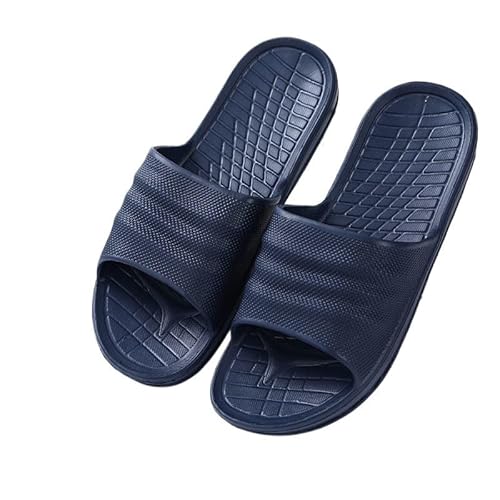 TRgqify-KM Non-slip Bathroom Slippers,Soft Slippers,Indoor And Outdoor Platform Pool Slippers Shower Slippers (Color : Blue, Size : 40-41) von TRgqify-KM