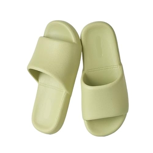 TRgqify-KM Non-slip Bathroom Slippers,Soft Slippers,Indoor And Outdoor Platform Pool Slippers Shower Slippers (Color : Green, Size : 37/38) von TRgqify-KM