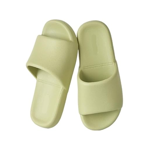 TRgqify-KM Non-slip Bathroom Slippers,Soft Slippers,Indoor And Outdoor Platform Pool Slippers Shower Slippers (Color : Green, Size : 40/41) von TRgqify-KM