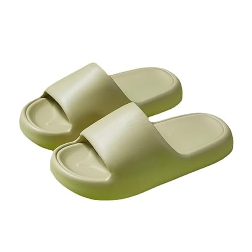 TRgqify-KM Non-slip Bathroom Slippers,Soft Slippers,Indoor And Outdoor Platform Pool Slippers Shower Slippers (Color : Green, Size : 41-42) von TRgqify-KM