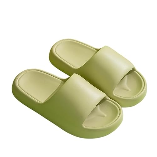 TRgqify-KM Non-slip Bathroom Slippers,Soft Slippers,Indoor And Outdoor Platform Pool Slippers Shower Slippers (Color : Green, Size : 42 43) von TRgqify-KM