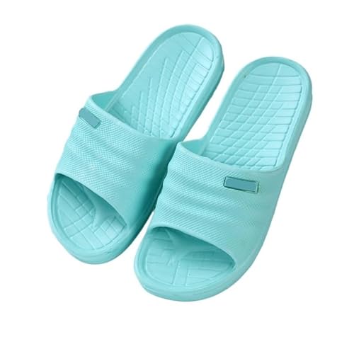 TRgqify-KM Non-slip Bathroom Slippers,Soft Slippers,Indoor And Outdoor Platform Pool Slippers Shower Slippers (Color : Light Blue, Size : 44-45) von TRgqify-KM