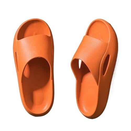 TRgqify-KM Non-slip Bathroom Slippers,Soft Slippers,Indoor And Outdoor Platform Pool Slippers Shower Slippers (Color : Orange, Size : 44-45) von TRgqify-KM