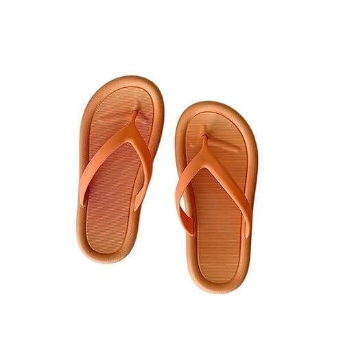 TRgqify-KM Non-slip Bathroom Slippers,Soft Slippers,Indoor And Outdoor Platform Pool Slippers Shower Slippers (Color : Orange color, Size : 38-39) von TRgqify-KM