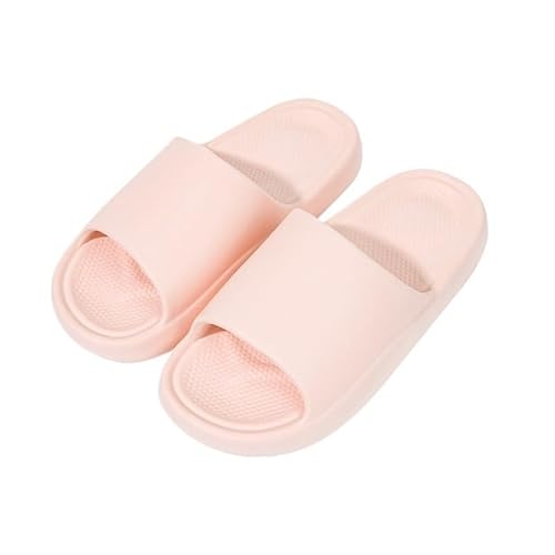 TRgqify-KM Non-slip Bathroom Slippers,Soft Slippers,Indoor And Outdoor Platform Pool Slippers Shower Slippers (Color : Powder, Size : 38/39) von TRgqify-KM