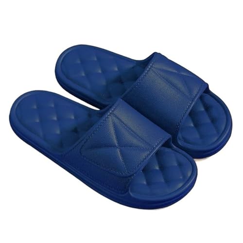 TRgqify-KM Non-slip Bathroom Slippers,Soft Slippers,Indoor And Outdoor Platform Pool Slippers Shower Slippers (Color : Tibetan Blue, Size : 38 39) von TRgqify-KM