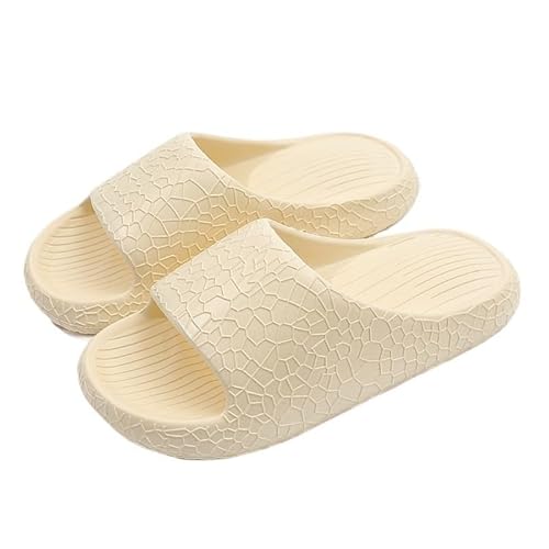 TRgqify-KM Non-slip Bathroom Slippers,Soft Slippers,Indoor And Outdoor Platform Pool Slippers Shower Slippers (Color : Yellow, Size : 36-37) von TRgqify-KM