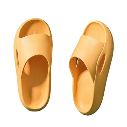 TRgqify-KM Non-slip Bathroom Slippers,Soft Slippers,Indoor And Outdoor Platform Pool Slippers Shower Slippers (Color : Yellow, Size : 36-37) von TRgqify-KM