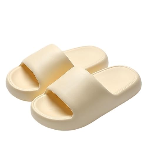 TRgqify-KM Non-slip Bathroom Slippers,Soft Slippers,Indoor And Outdoor Platform Pool Slippers Shower Slippers (Color : Yellow, Size : 38-39) von TRgqify-KM