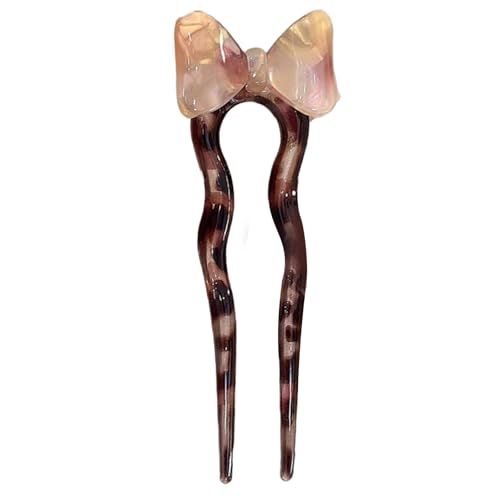 U-förmige Haarnadel aus Acetat, französische geometrische Schleife, Haarspangen, rutschfest, Essstäbchen, Haarspange für Damen, Haarstyling U-förmige Haarnadel aus Acetat, französische geometrische Schleife, Haarspangen, rutschfest, Essstäbchen, Haarspange für Damen, Haarstyling von TSMORY