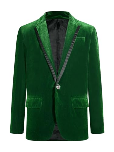 TTAO Jungen Kinder Anzug Jacke EIN-Knopf Blazer Gentleman Sakko Smoking Festlich Jacket Party Hochzeit Outfits Dunkelgrün C 158-164 TTAO Jungen Kinder Anzug Jacke EIN-Knopf Blazer Gentleman Sakko Smoking Festlich Jacket Party Hochzeit Outfits Dunkelgrün C 158-164 von TTAO