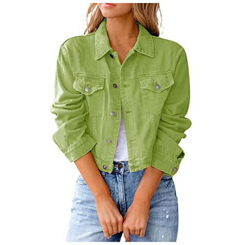 TTFDJG Oversize Jeansjacke Damen Jeansmantel Damen Jeanshemd Damen Schwarz Leichte Frühlingsjacke Damen Übergangsjacke Damen Frühling Lang Damen Herbstjacke Elegant Grün S TTFDJG Oversize Jeansjacke Damen Jeansmantel Damen Jeanshemd Damen Schwarz Leichte Frühlingsjacke Damen Übergangsjacke Damen Frühling Lang Damen Herbstjacke Elegant Grün S von TTFDJG