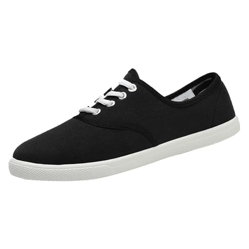 TUDUZ 2025 Damen Leichte Laufschuhe aus weichem Fashion Canvas Sneaker Klassische Schnürschuhe Leichte Freizeitschuhe Black gr 39 TUDUZ 2025 Damen Leichte Laufschuhe aus weichem Fashion Canvas Sneaker Klassische Schnürschuhe Leichte Freizeitschuhe Black gr 39 von TUDUZ