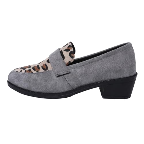 TUDUZ Damen Stiefeletten mit Leopardenmuste WildlederOptik Blockabsatz Große Yards Schuhe Weibliche Temperament Damen Schuhe Elegant Pumps Blue gr 39 TUDUZ Damen Stiefeletten mit Leopardenmuste WildlederOptik Blockabsatz Große Yards Schuhe Weibliche Temperament Damen Schuhe Elegant Pumps Blue gr 39 von TUDUZ