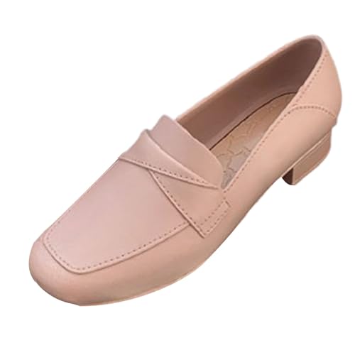 TUDUZ Klassische Damen Loafer Schwarz LederNiedriger Absatz Absatz Komfortabler Business Slipper LederNiedriger Flache runde Schuhe Freizeitschuh Pink gr 36 TUDUZ Klassische Damen Loafer Schwarz LederNiedriger Absatz Absatz Komfortabler Business Slipper LederNiedriger Flache runde Schuhe Freizeitschuh Pink gr 36 von TUDUZ