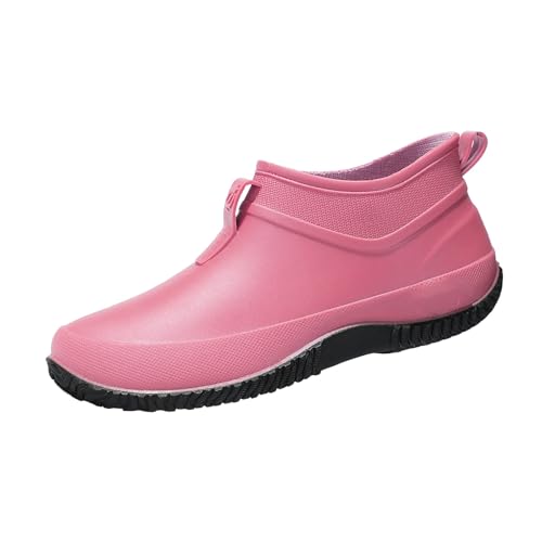 TUDUZ Kurze Regenstiefel Wasserdichte Ankle Boots Leichte Gummischuhe Gartenschuhe Damen-Regenstiefel Damen Schuhe Sneaker rutschfeste Komfort-Einlegesohlen Pink gr 39 TUDUZ Kurze Regenstiefel Wasserdichte Ankle Boots Leichte Gummischuhe Gartenschuhe Damen-Regenstiefel Damen Schuhe Sneaker rutschfeste Komfort-Einlegesohlen Pink gr 39 von TUDUZ