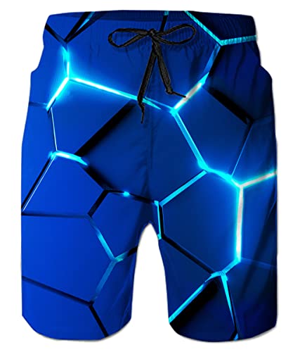 TUONROAD Badeshorts für Männer Herren 3D Print Badehose Herren Hawaii Boardshorts mit Kordelzug XL TUONROAD Badeshorts für Männer Herren 3D Print Badehose Herren Hawaii Boardshorts mit Kordelzug XL von TUONROAD