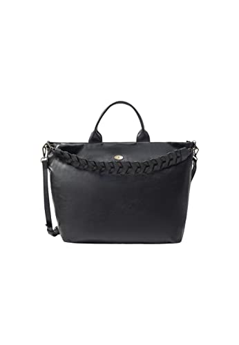 TYLIN Women's Leder Shopper, SCHWARZ von TYLIN