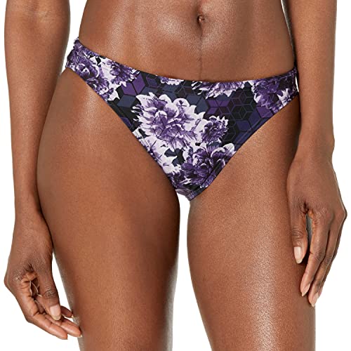TYR Damen Lula Classic Swim Bikini Bottom für Schwimmen, Strand und Workout Bikinihose, Violett/Mehrfarbig, Small von TYR