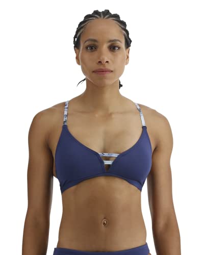 TYR Damen Massive Cara-Bralette für Schwimmen, Yoga, Fitness und Workout Bikinioberteil, Patriot Blue, Medium von TYR