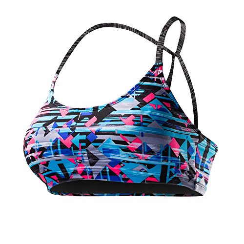 TYR Sport Coral Bay Reef Knoten Bikini Top, Damen, Black Multi 004, Medium von TYR