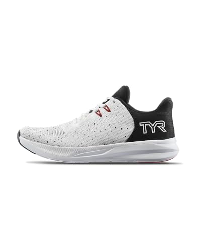 TYR Unisex Techknit RNR-1 Trainer Running Shoes Lifestyle, WHT/BLK, 11 US Men von TYR