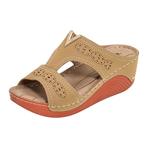 TYUIOP big buckle damen 38 espadrilles für damen bunt leicht zehentrenner frauen bequeme yoga fußbett badelatschen geschlossene sandalen damen absatz damen flacher slipper spitz schuhe von TYUIOP